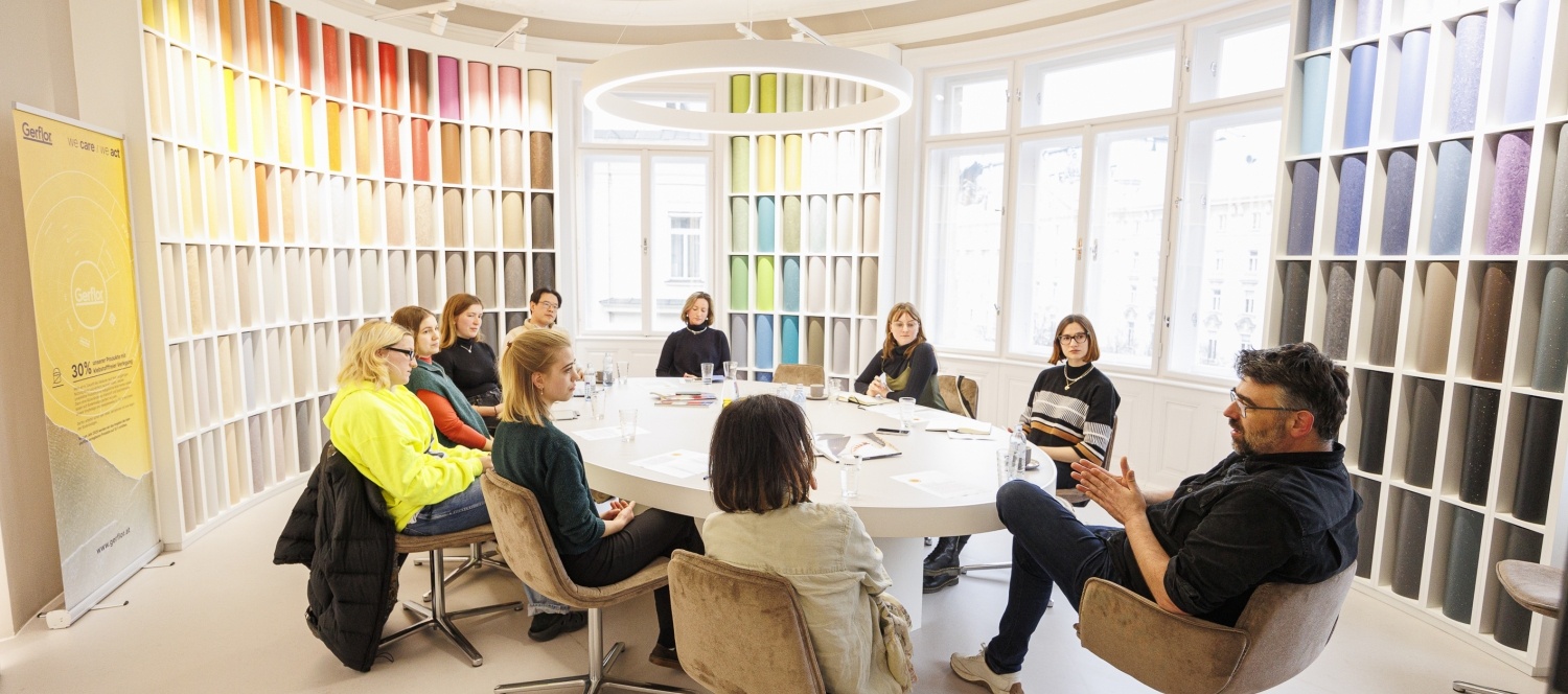 ARCHITECTS Diskussionsrunde im Gerflor Showroom © Roland Rudolph